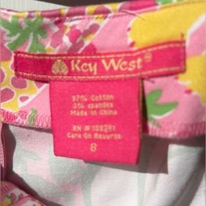Key West mini skirt pink w elephants 8